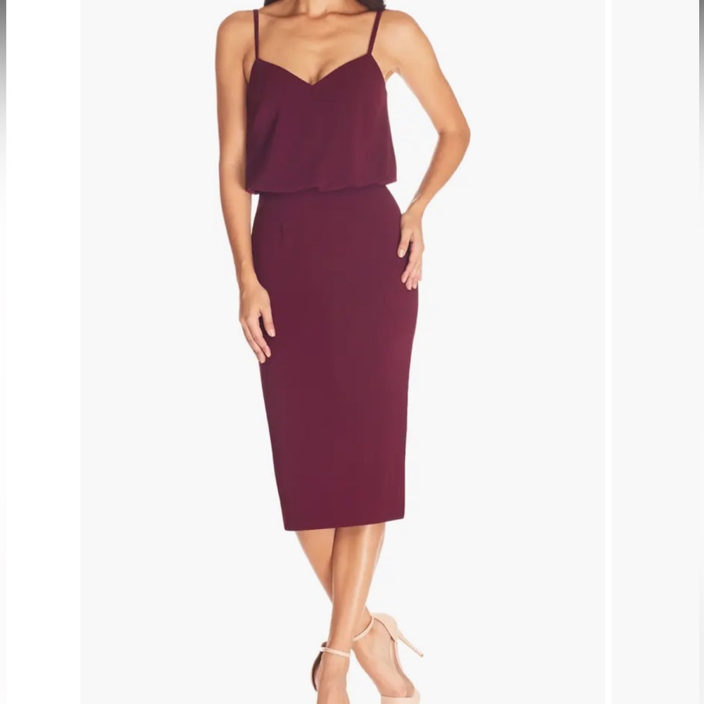 Dress the population Alondra Blouson Sheath Dress size XL NWOT
